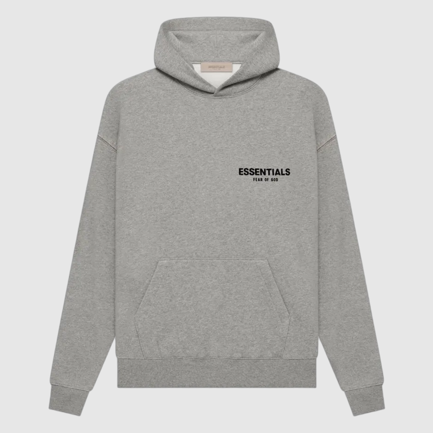 ESSENTIALS FOG HOODIE DARK OATMEAL SS22